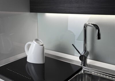 Hygienische Sauberkeit durch Glas in der Küche