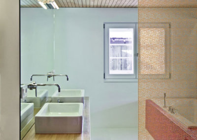 Glasveredelung im Badezimmer mit GM LAMIMARTEX