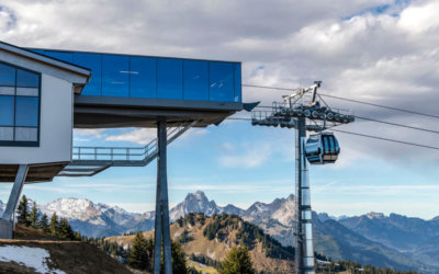 Standhafte Glas-Medienfassade