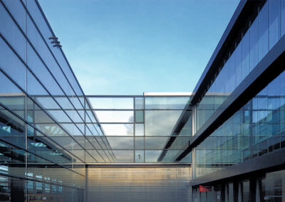 VSG-Fassade beim Glas Marte Firmengebäude