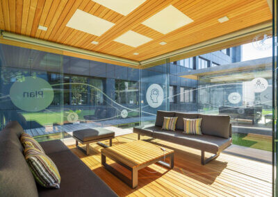 Ein Raum ganz aus Glas: stützenfreier GM PAVILLON360